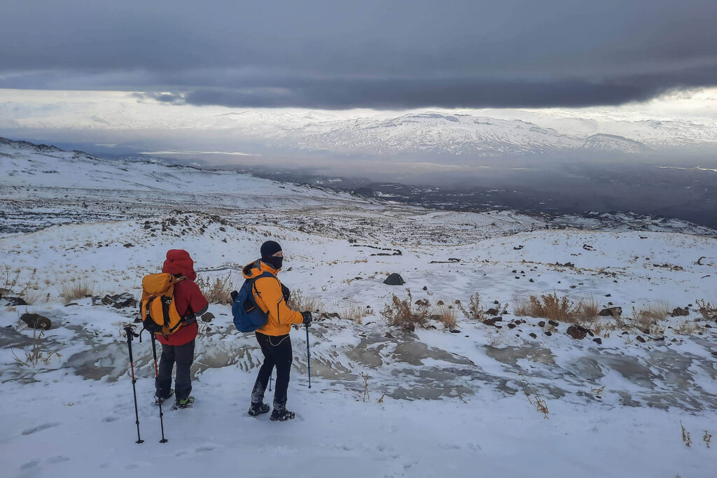 mount ararat climbing fresh snow