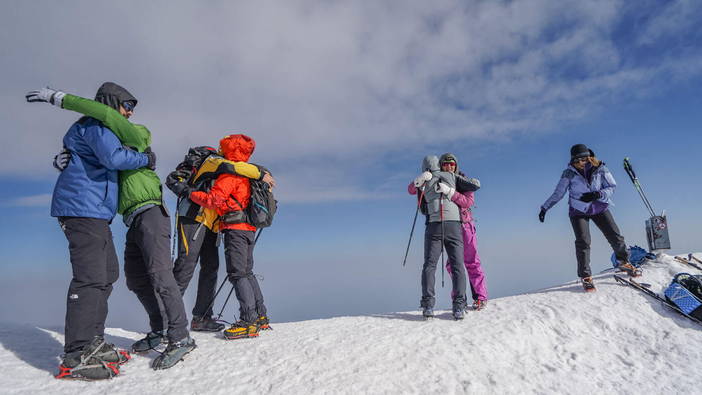 climbing mount ararat celebration on top- Summit Serenity Mount Ararat